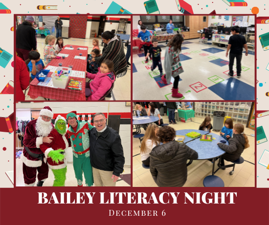 bailey literacy night - students playing games
